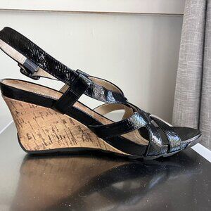 Tall Black Wedges 7M